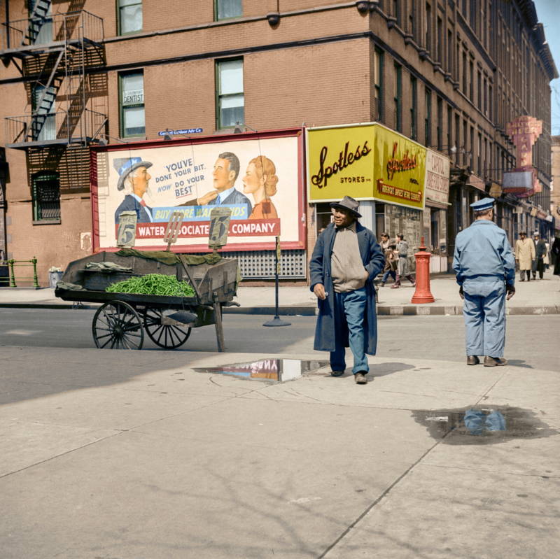 Vintage Harlem Street Scene
