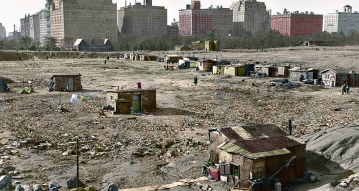 Hooverville In Central Park