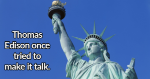 Thomas Edison Talking Statue