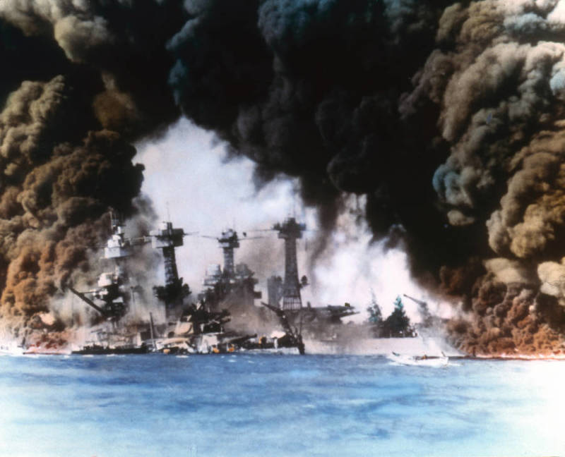 Pearl Harbor Attack Smoke