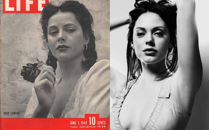 Celebrity Look-Alikes Rose Mcgowan Hedy Lamarr
