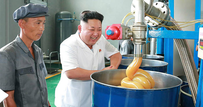 Kim Jong Un Squeezing Something