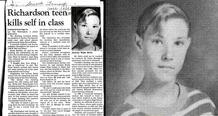 Newspaper Clipping Delle Portrait