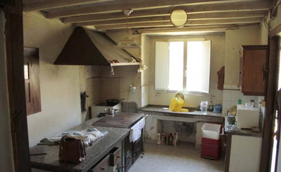 Abandoned Kitchen In Village