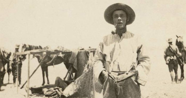 Billy Sing In Sepia Smoking In Gallipolli Featured
