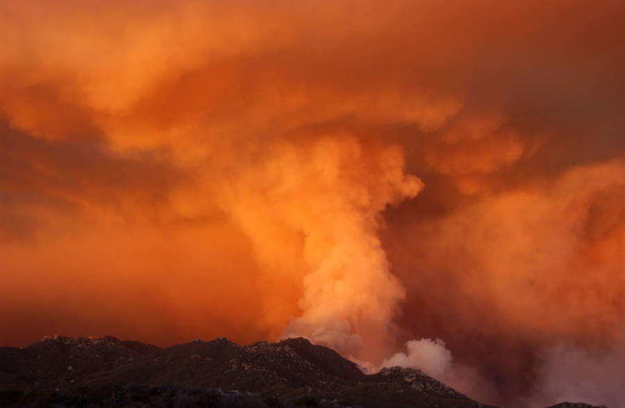 Fire Whirl At Anza Borrego Desert State Park