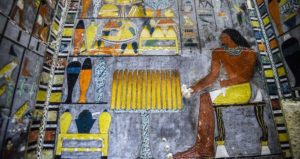Khewi Tomb Pharaoh Closeup