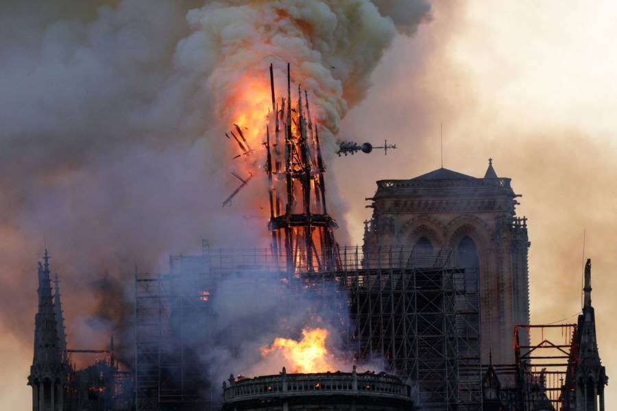 Notre Dame Fire Pictures