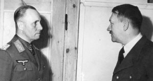 Rommel And Hitler Shaking Hands Featured