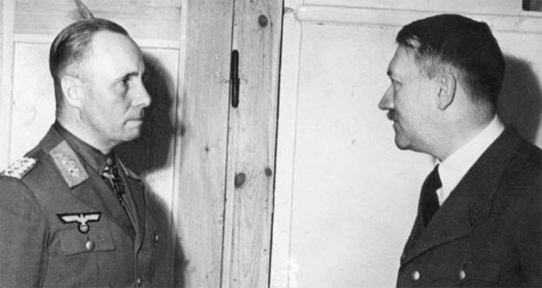 Rommel And Hitler Shaking Hands Featured