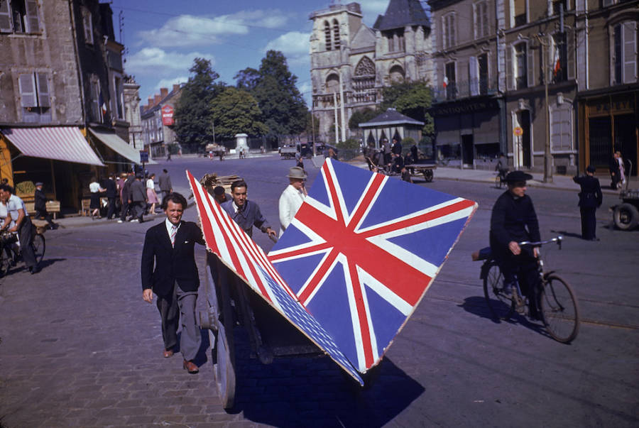 Allied Flags In Paris