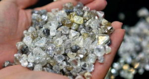 Person Holding Diamonds