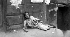 Warsaw Ghetto Woman On The Street