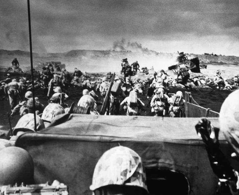 Marines Land For Battle Of Iwo Jima