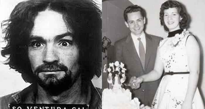 Crazy Manson Beside Wedding Pic