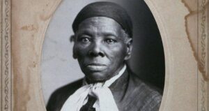Harriet Tubman Portrait Inside A Photo Album