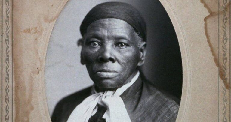 Harriet Tubman Portrait Inside A Photo Album