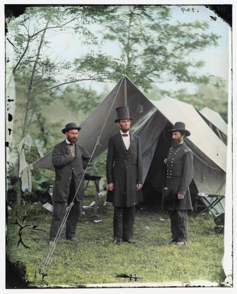 Abraham Lincoln At Antietam