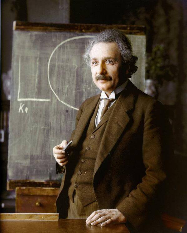 Colorized Black And White Photos Albert Einstein