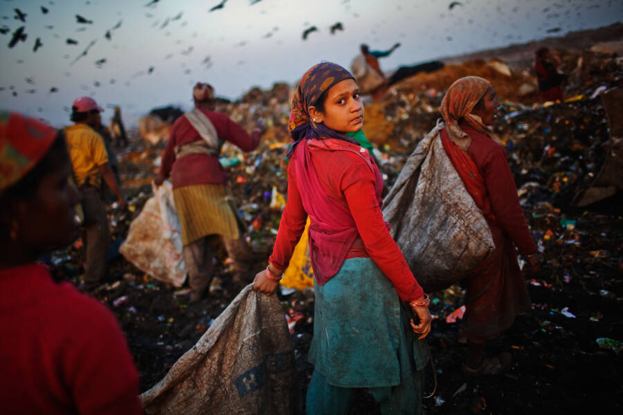 Delhi Landfill Site Pickers