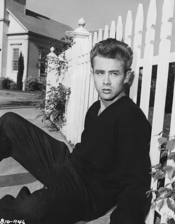 James Dean By Fence