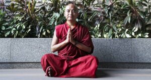 Meditating Buddhist Monk