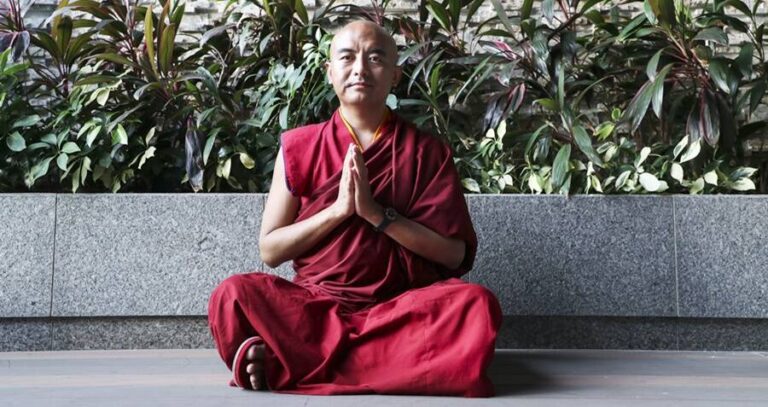 Meditating Buddhist Monk