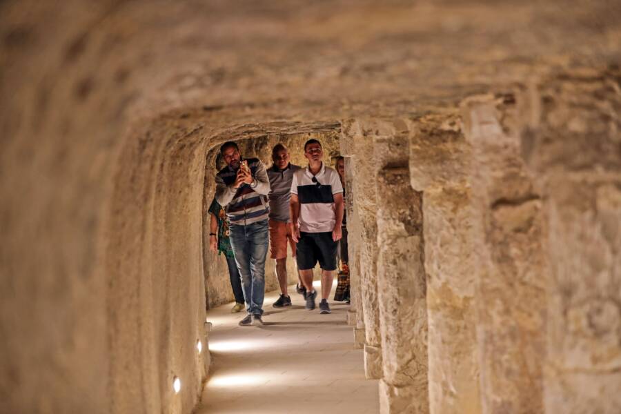 Path Inside Pyramid