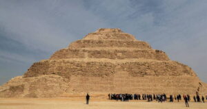 People Outside Of Pyramid Of Djoser