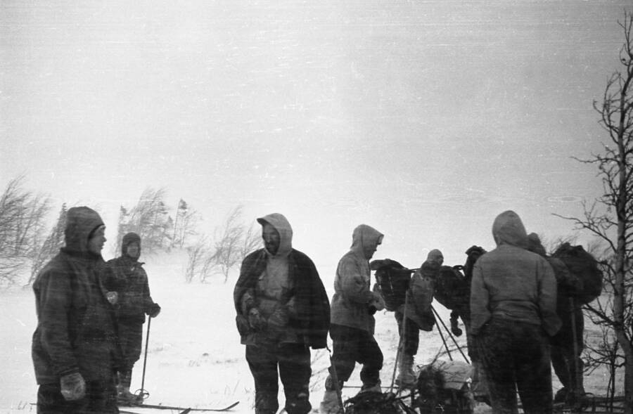 Photo Of The Dyatlov Group In The Snow
