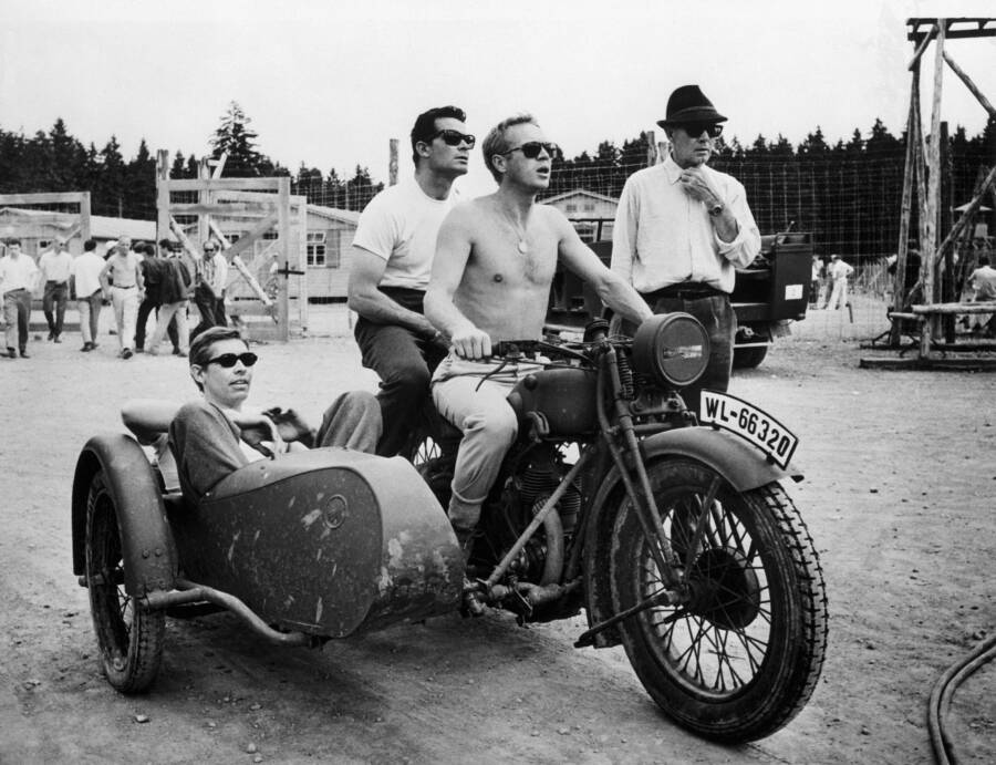 James Coburn And James Garner And Steve Mcqueen