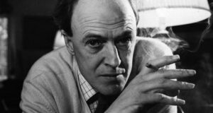 Roald Dahl Smoking A Cigarette