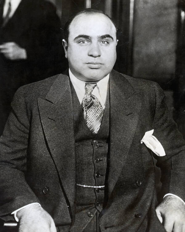 Al Capone Staring Into The Camera