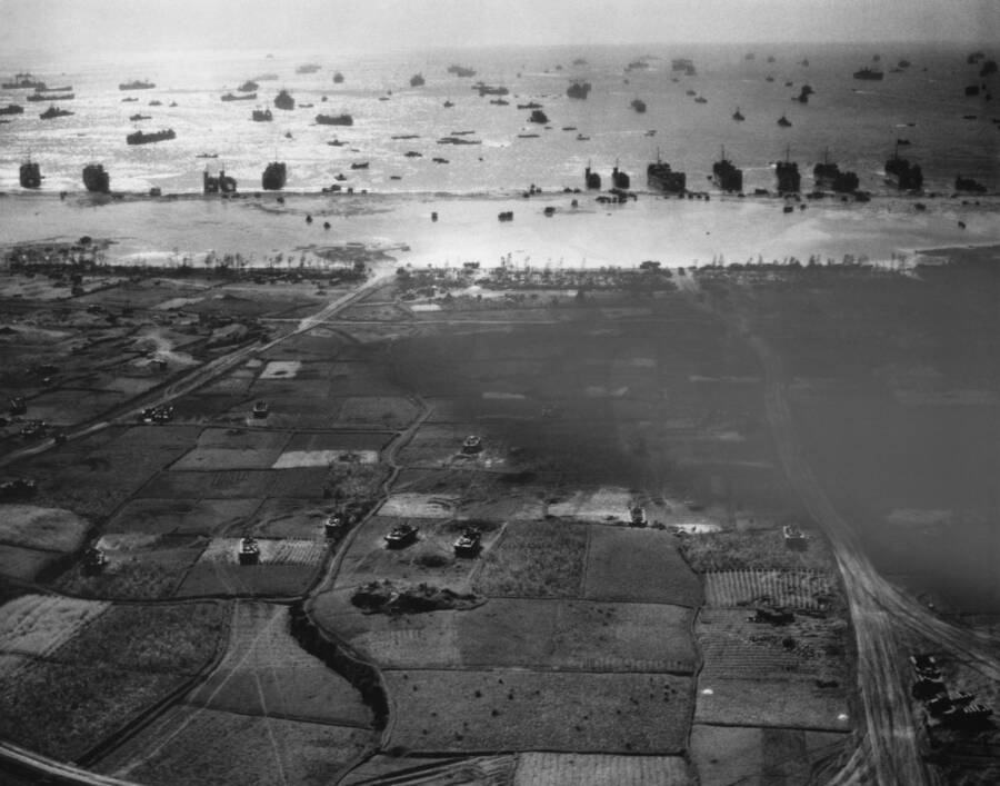 Allied Landing On Okinawa