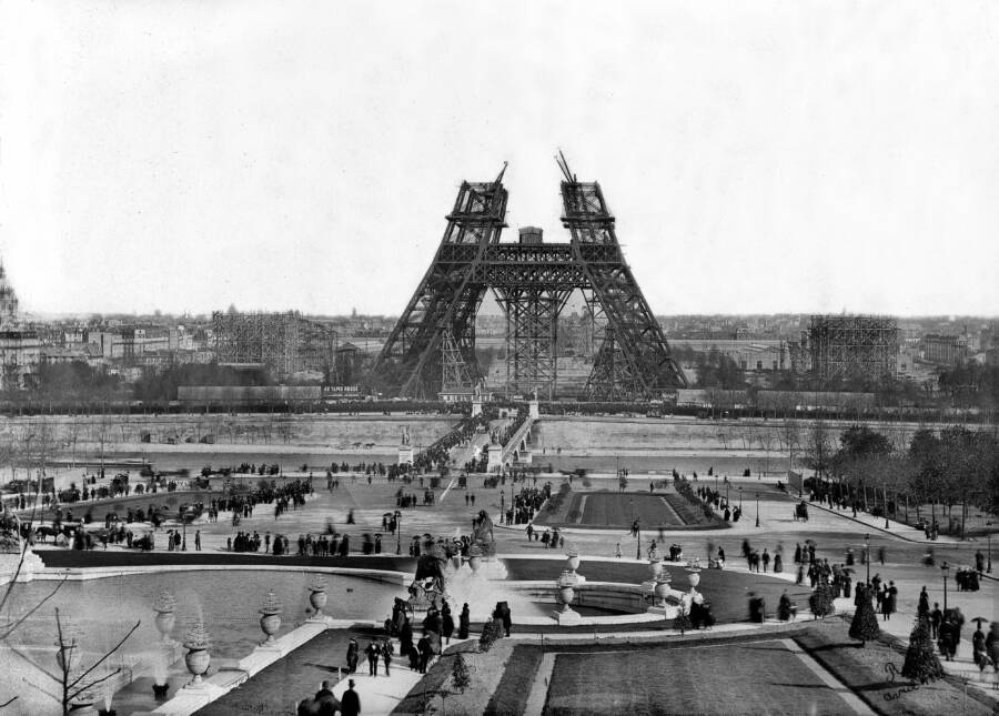 Unfinished Eiffel Tower Construction