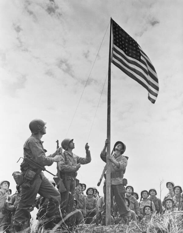 Us Flag Over Okinawa