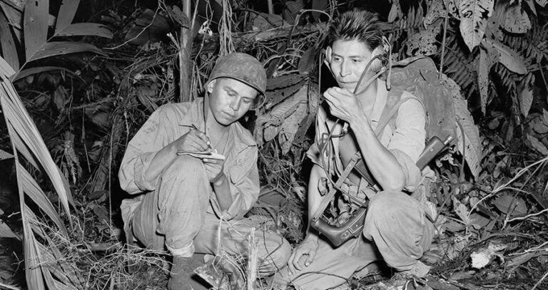 Code Talkers In Field