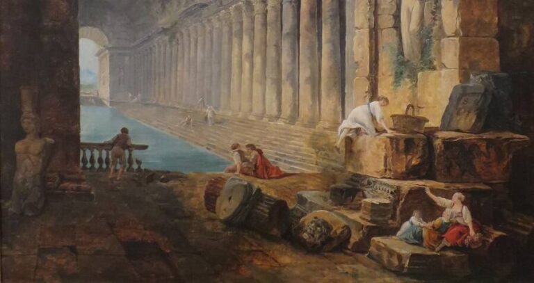 Illustration Of Roman Bath