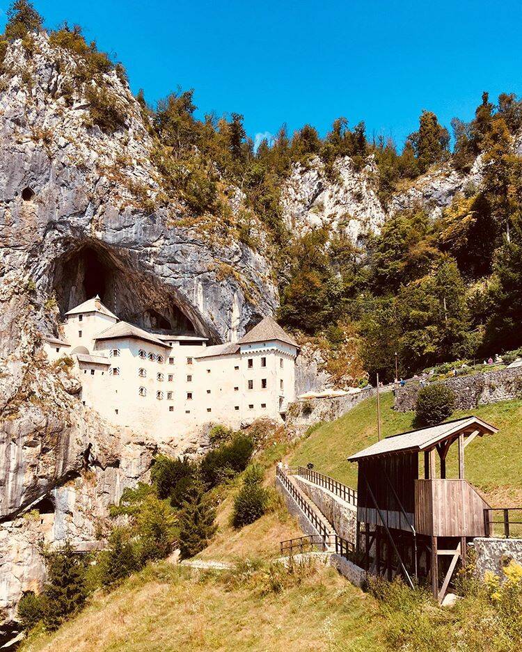Predjama Castle View