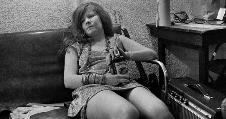 Joplin On A Couch With Alcohol