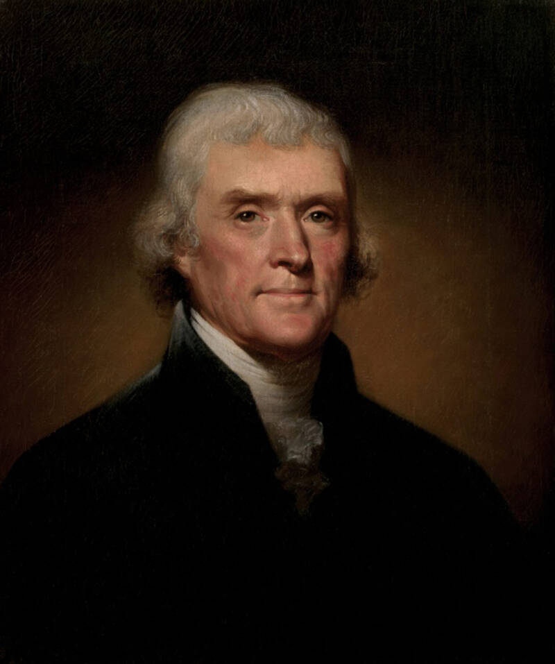 Portrait Of Thomas Jefferson