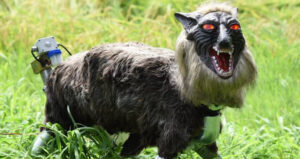 Robotic Wolf In The Grass