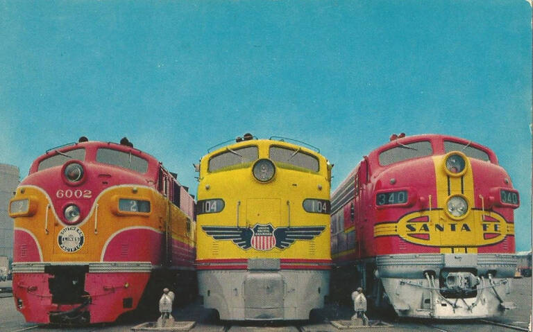 Union Pacific Streamliner Postcard