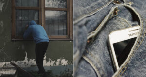 Burglar At House And Cell Phone