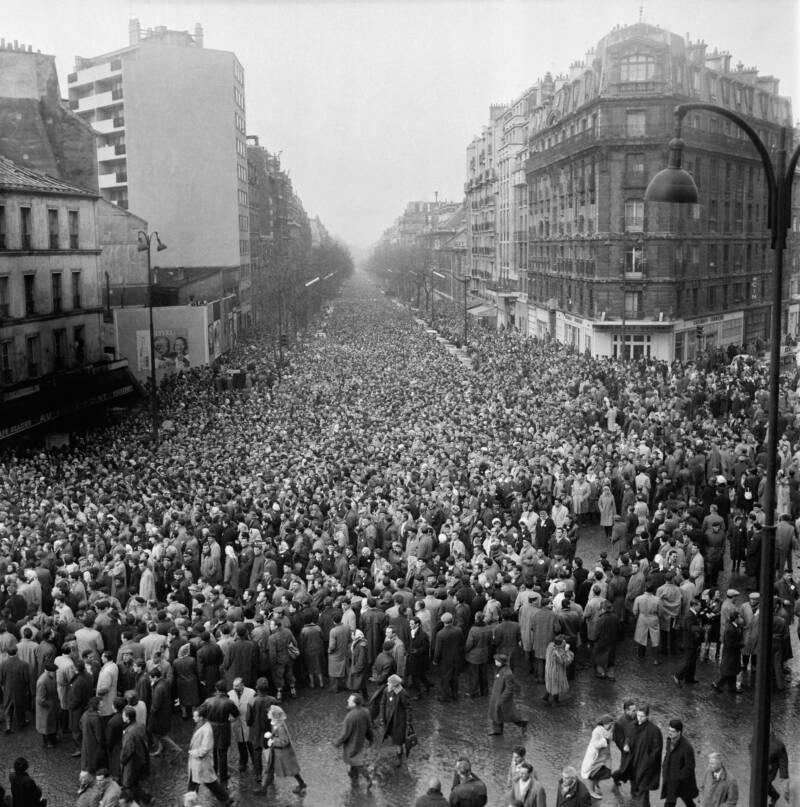 Anti French Algerian War Protest In France