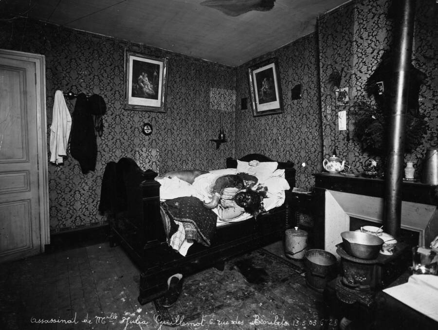 Grisly Alphonse Bertillon Crime Scene Photo
