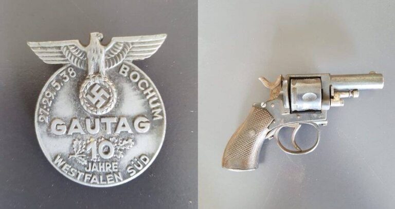 Nazi Pin And Gun