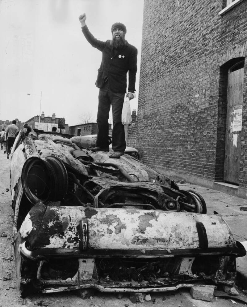 Black Power Symbol During The Brixton Riots