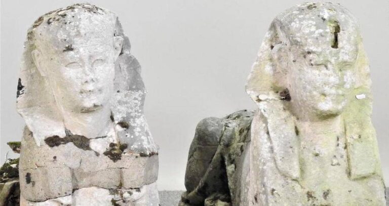Sphinx Garden Statues Auction