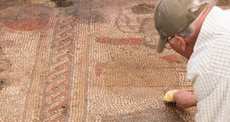 Rutland Mosaic Being Worked On